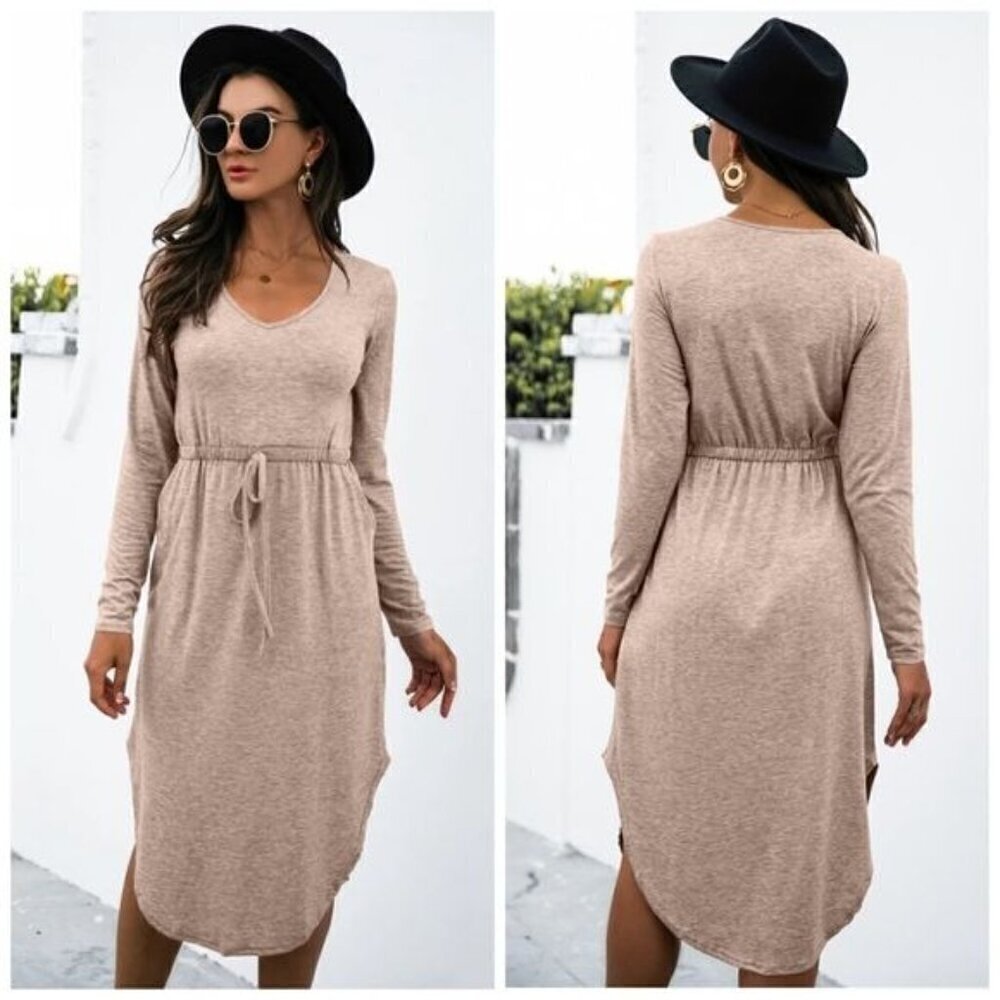 Anna Kaci ANALIA MINI DRESS Tan Size Small